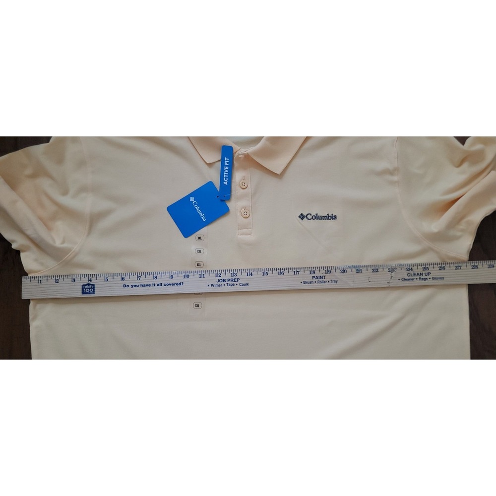 NWT Columbia Wingard II Men's Orange‎ Pique Active Fit Polo Shirt Sz XXL/2TG - Picture 4 of 5